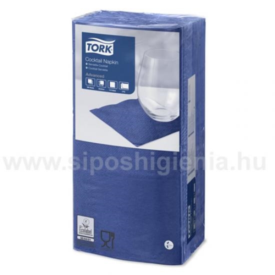Tork coctail napkin, blue 24x24cm, 2ply, 200pcs/ package
