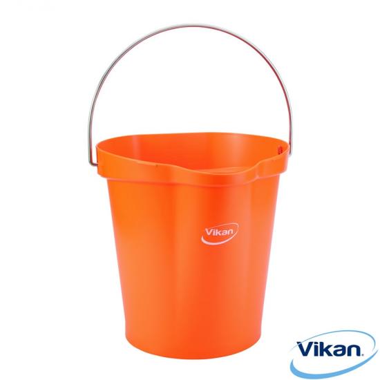 Hygiene Bucket, Orange, 12 Litre, Vikan