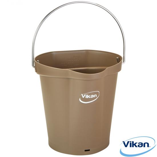 Bucket 6 liters, brown Vikan HACCP System