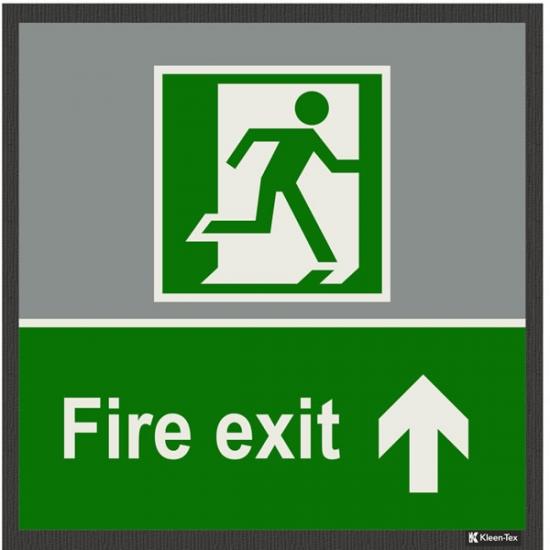 Safety Signage Mats FIRE EXIT UP
