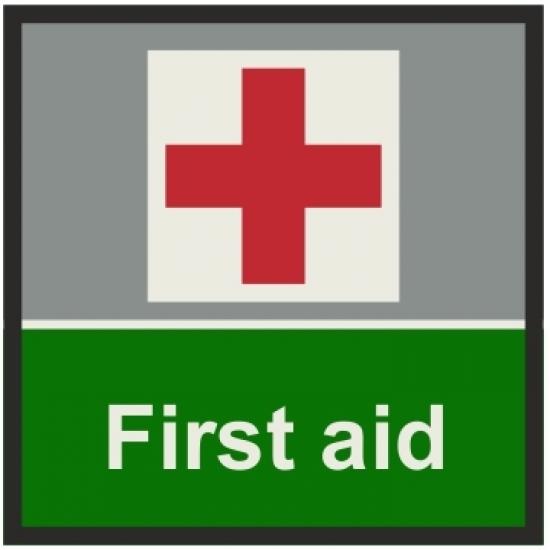 Safety Signage Mats First Aid 85x85cm