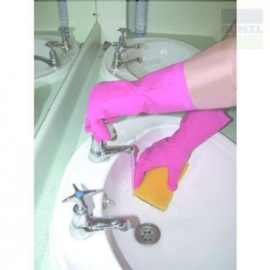 Shield Household Rubber Gloves Yellow Size L