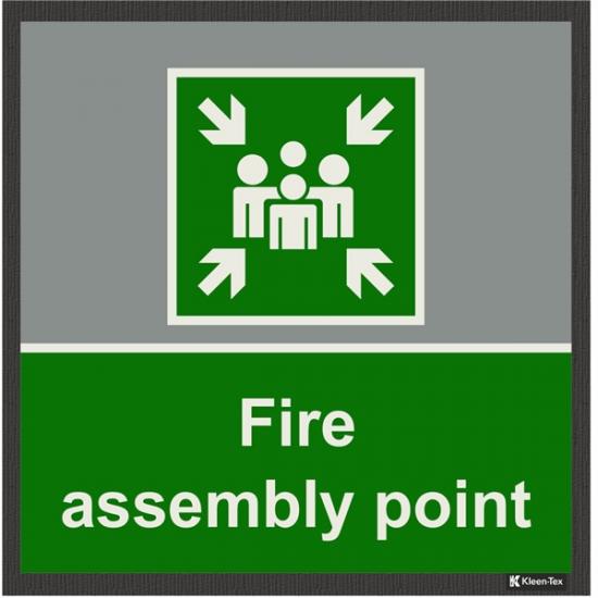 Safety Signage Mats Assembly point 85x85cm