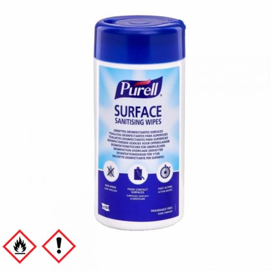 Purell felulet fertőtlenítő törlőkendő 100db/ doboz