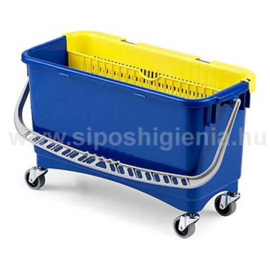Window clean bucket with squizer and four wheels ( 002907)