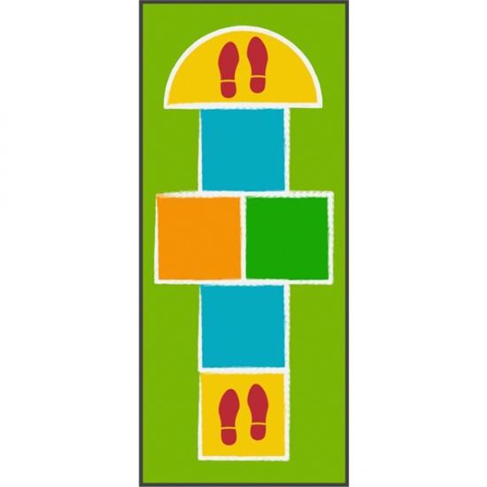 Hopscotch Indoor logo mats, 85x200 cm