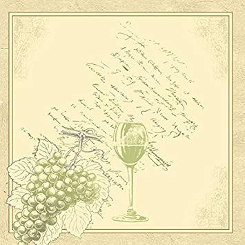 VINO Dunisoft textilhatású Bormotívum szalvéta 40x40cm 60db/csomag ( 12csom./kart.)