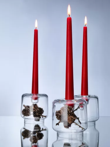 Duni Antik gyertya kiwi színű, cseppmentes