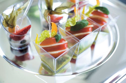 Kínáló kehely, szögletes 150ml, 228db/karton Duni