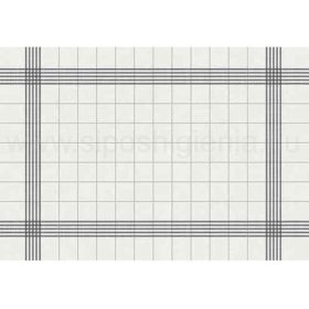  Asztalkendő textilhatású szalvéta fehér/szűrke csíkok 38x54 cm (250db/karton)