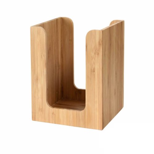 Bambusz koktélszalvéta tartó 13x13cm, 24x24cm koktélszalvétákhoz 4db/karton