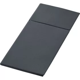   Duniletto FEKETE textilhatású zsebes szalvéta 40x48cm 4x46db/karton NEW