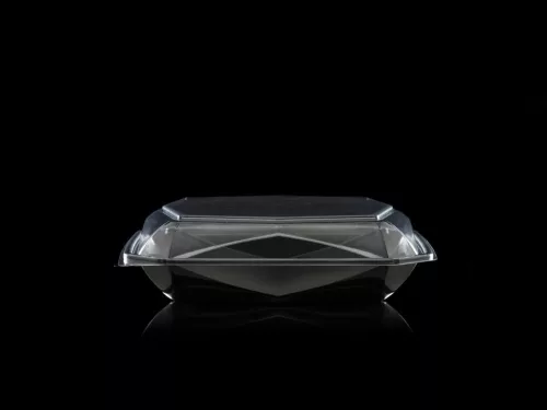 Octaview M salátástál APET, max 70C,185x185x70mm 625ml 255db/karton