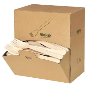   Biopak fa villa adagoló dobozban 16cm, 300db/doboz (5doboz/karton)