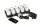 Duni  MOVING FLAME LED Warm White 10db-os Led lámpa készlet töltővel 229x110x65mm