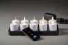 Duni  MOVING FLAME LED Warm White 10db-os Led lámpa készlet töltővel 229x110x65mm