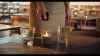 Duni  MOVING FLAME LED Warm White 10db-os Led lámpa készlet töltővel 229x110x65mm