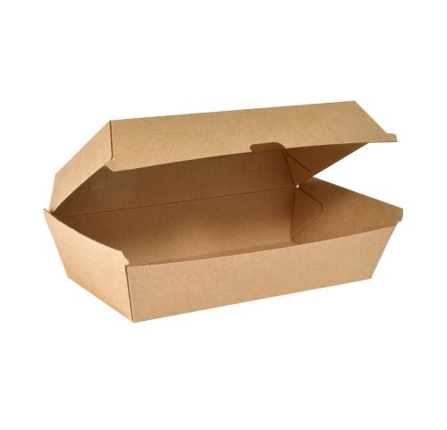 BOX CLAM LARGE CARDBOARD 1100ML 205x107x79mm 180db/karton