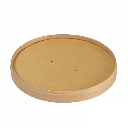 Tető Ronda Biopak kerektálhoz  WIDE Karton/PLA Brauan 50db/csomag Duni ( 5 csomag/karton)