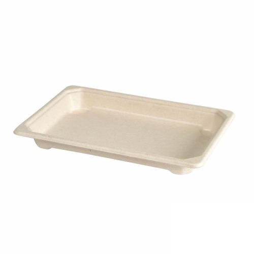 BAGASSE SUSHI tál Small 184x128x22mm (100db/csom) ( 4csomag/karton)