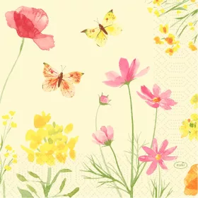 POPPY FIELD tissue szalvéta 3 rétegű 33x33cm 4x250/karton