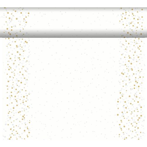GOLDEN STARDUST WHITE Dunicel Tete-a-tete asztalfutó 0,4x24 m, 4tekercs/karton