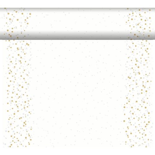 GOLDEN STARDUST WHITE Dunicel Tete-a-tete asztalfutó 0,4x24 m, 4tekercs/karton