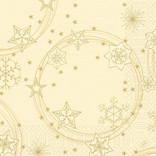 STAR SHINE CREAM tissue szalvéta 40x40cm 250db/csom. (4csomag/karton)