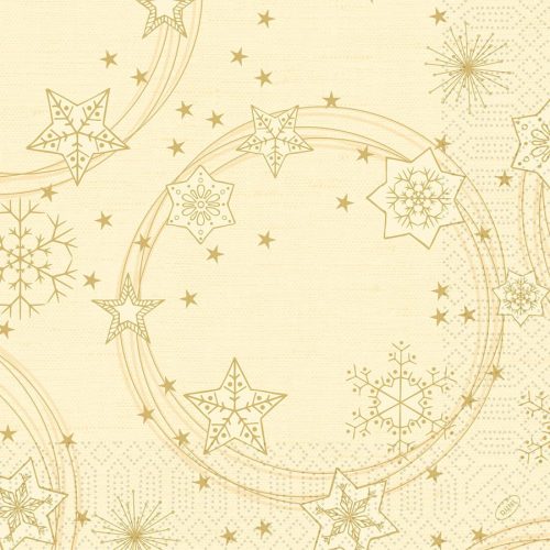 STAR SHINE CREAM tissue szalvéta 40x40cm 250db/csom. (4csomag/karton)