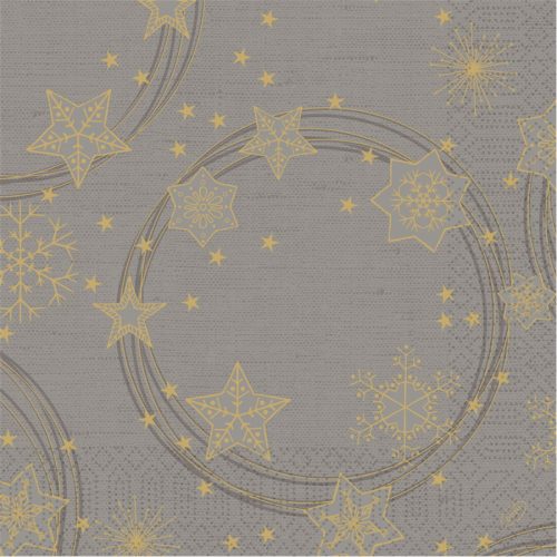 STAR SHINE GRANITE GREY tissue szalvéta 40x40cm 250db/csom. (4csomag/karton)