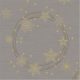 STAR SHINE GRANITE GREY Dunisoft textilhatású szalvéta 40x40cm 60db/csom. (6csomag/karton)