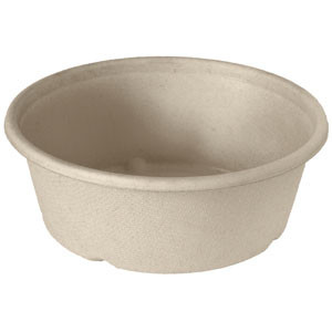BAGASSE classic salátástál PBAT BROWN 600ml 40db/csomag ( 12csom/kart)