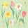 SPRING MELODY tissue szalvéta 33x33cm 50db/csom. (10x50db/karton)