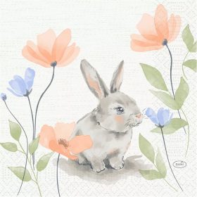 BUNNY BLOOM tissue szalvéta 3 rétegű 33x33cm 4x250/karton