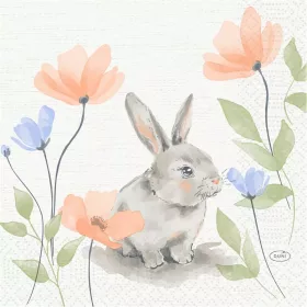 BUNNY BLOOM tissue szalvéta 3 rétegű 33x33cm 4x250/karton