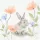BUNNY BLOOM tissue szalvéta 3 rétegű 33x33cm 4x250/karton