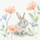 BUNNY BLOOM tissue szalvéta 33x33cm 50db/csom. (10x50db/karton)