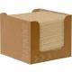Bio Dunisoft Naturál Barna koktélszalvéta tartóban 20x20cm 24x50db/karton