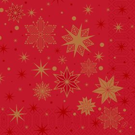   STARGAZING RED tissue szalvéta 40x40cm 250db/csom. (4csomag/karton)