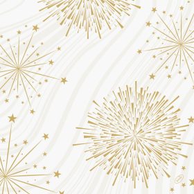   SPARKLY WHITE Bio Dunisoft textilhatású szalvéta 40x40cm 60db/csom. (6csomag/karton)