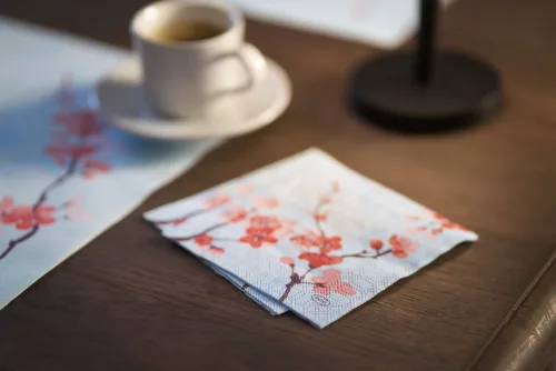 CHERRY BREEZE BLUE koktél szalvéta 24x24cm 50db/csom. (20csom./kart.)