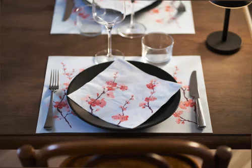 CHERRY BREEZE BLUE Bio Dunicel Terítékalátét 30x40cm 5x100db/karton