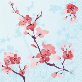   CHERRY BREEZE BLUE tissue szalvéta 3 rétegű 33x33cm 4x250/karton