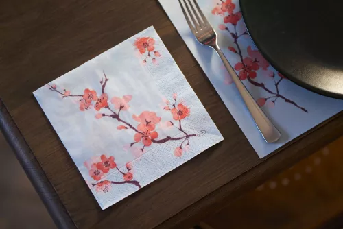 CHERRY BREEZE BLUE tissue szalvéta 3 rétegű 33x33cm 4x250/karton