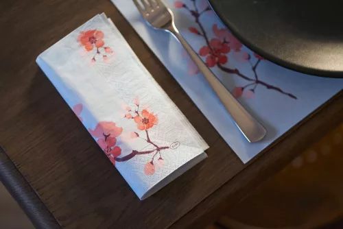 CHERRY BREEZE BLUE tissue szalvéta 3 rétegű 33x33cm 4x250/karton