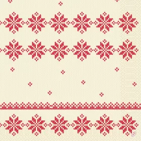   KNITTED TRADITIONS tissue szalvéta 40x40cm 250db/csom. (5csomag/karton)