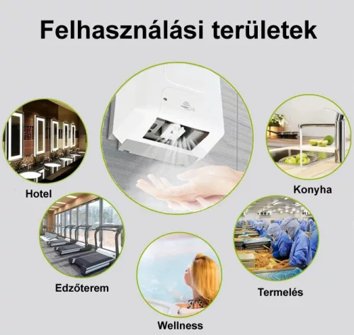Szenzoros SPRAY fertőtlenítő adagoló utántölthető 1000 ml fehér