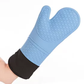   Silicone hőálló keszthyű 40cm kék, mandzsettával ( 2 db/karton )