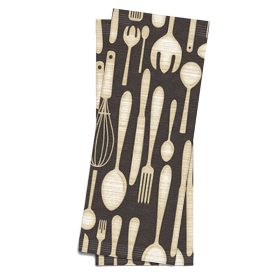   Brunchi Evőeszköztartó  Villásregel mintás, 2 rétegű 38c38cm fehér szalvétával 125db/csomag (8csom./karton)