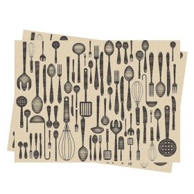   Brunch Tányéralátét Villásreggeli mintás 30x40cm, 250db/csom, (8cs/krt )